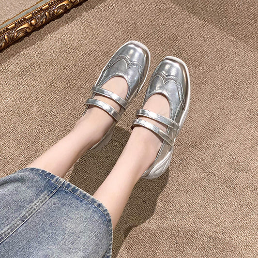 Women's Ballet Style Sports Mary Jane Flat Super Sneakers