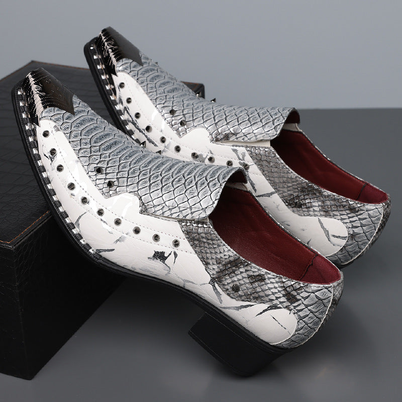 Men's Formal Handmade Genuine Hairdressers British Style Men's Business Leather Shoes