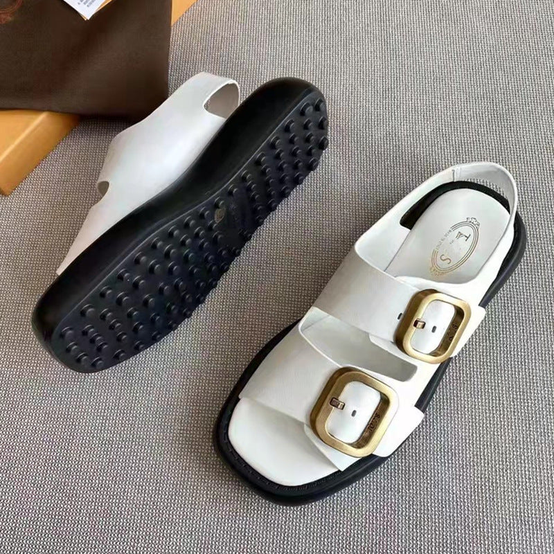 Women's Batch Shredded Potatoes Summer Thick-soled Comfortable Sandals
