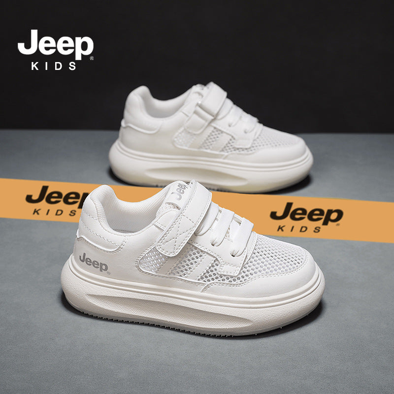 Children's White Summer Boys Pe Class Mesh Kid's Sneakers