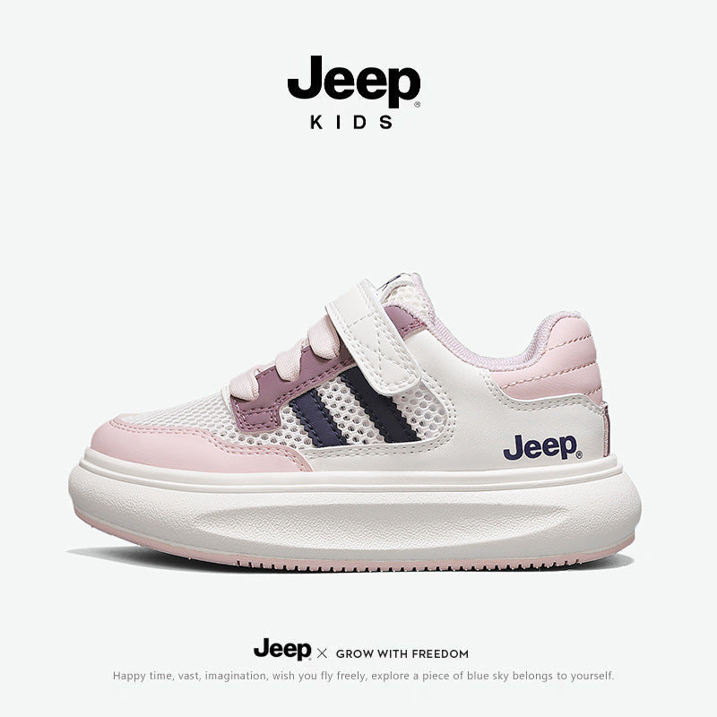Children's White Summer Boys Pe Class Mesh Kid's Sneakers