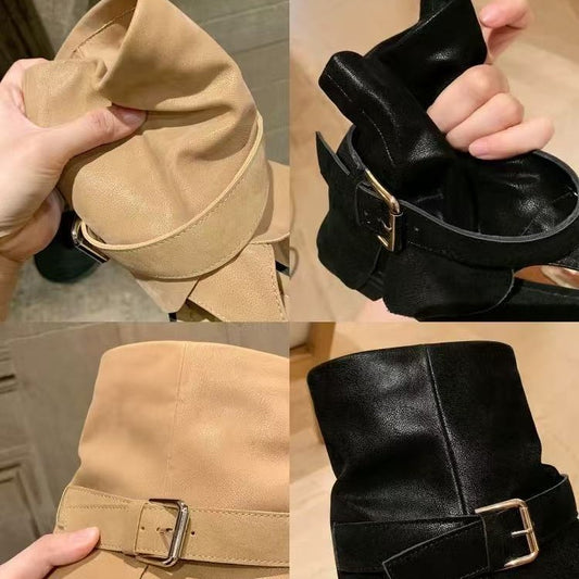 Holiday Fashionable Hot Round Toe Buckle Sandals