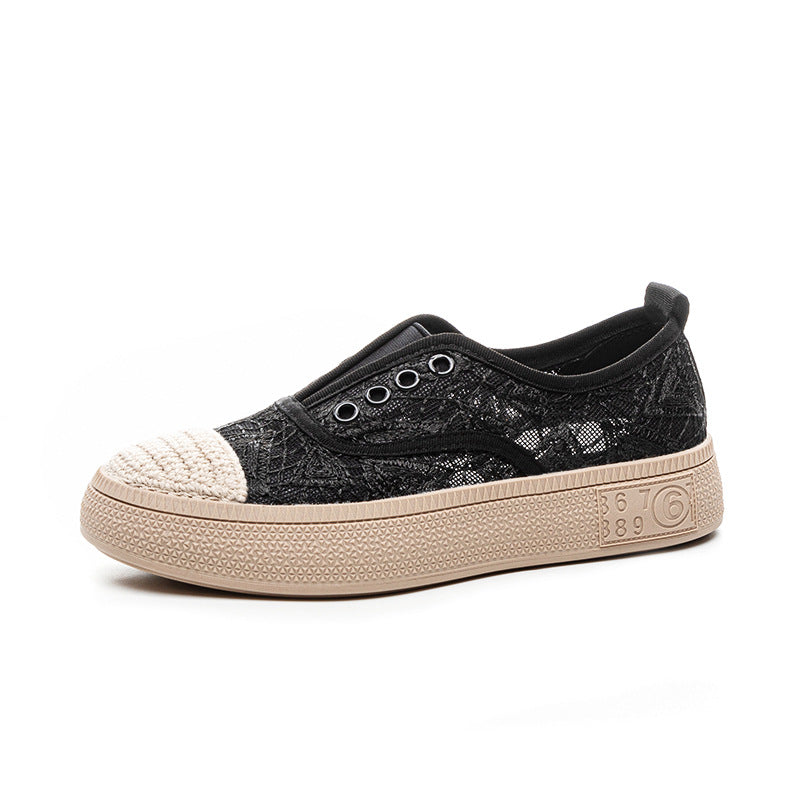 Flat Fisherman Plus Size Mesh Slip-on Casual Shoes
