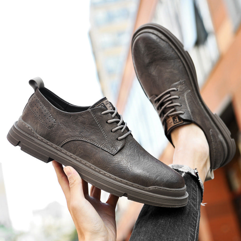 Men's Korean Style Versatile Black Spring Outdoor Men's Casual Shoes