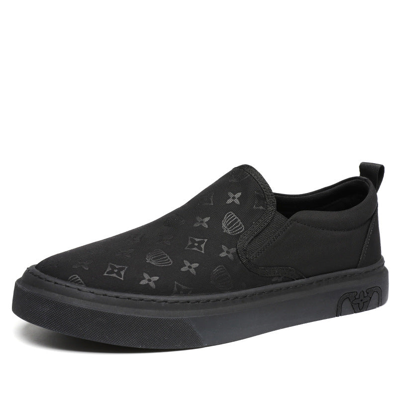 Men's Breathable Ice Silk Cloth Slip-on Lofter Canvas Shoes