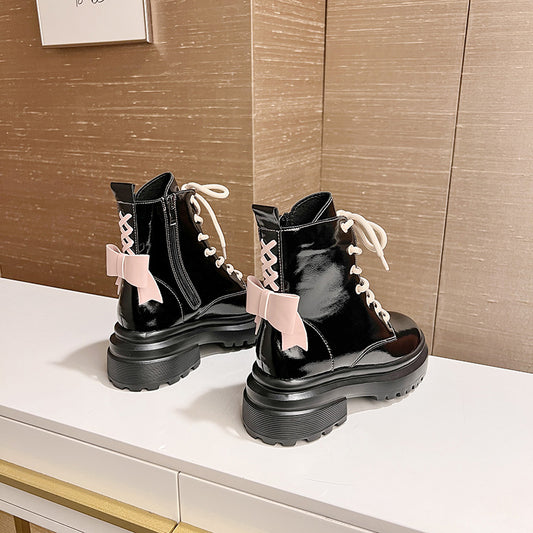 Women's Bow Sock Fashion Tie Lolita Length Boots