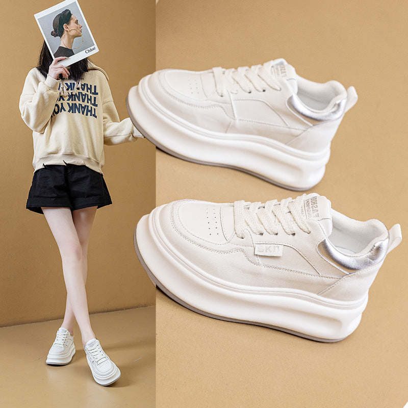 Women's Spring Korean Style Hidden White Platform Women's Casual Shoes