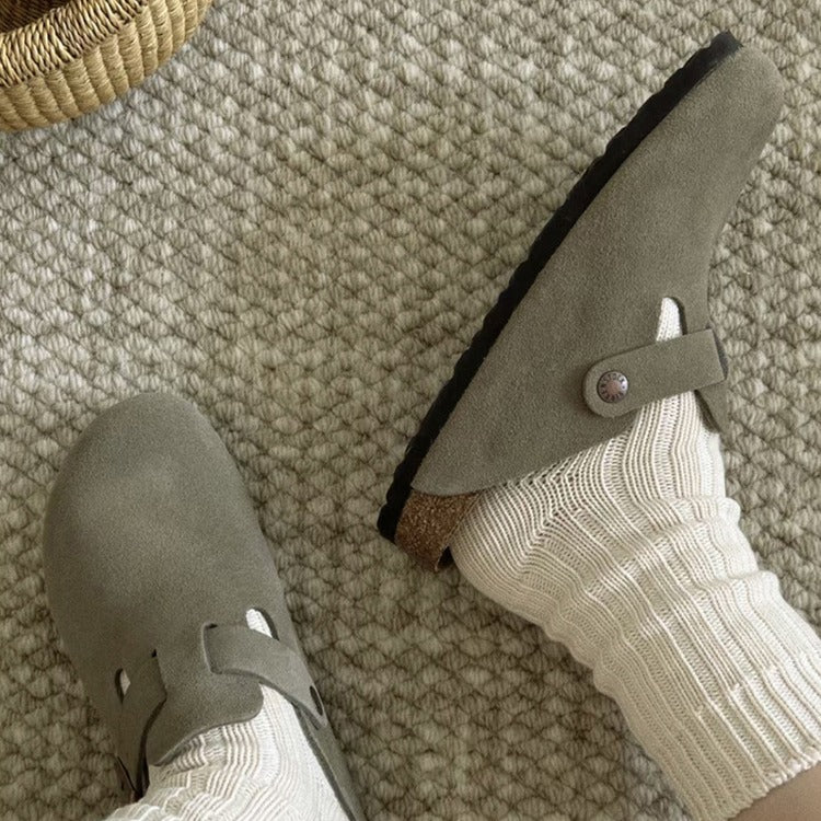 Women's & Men's Genuine Fishing Outer Wear Cork Half Slippers