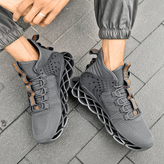 Men's Blade Basketball Running Plus Size Mesh Sneakers