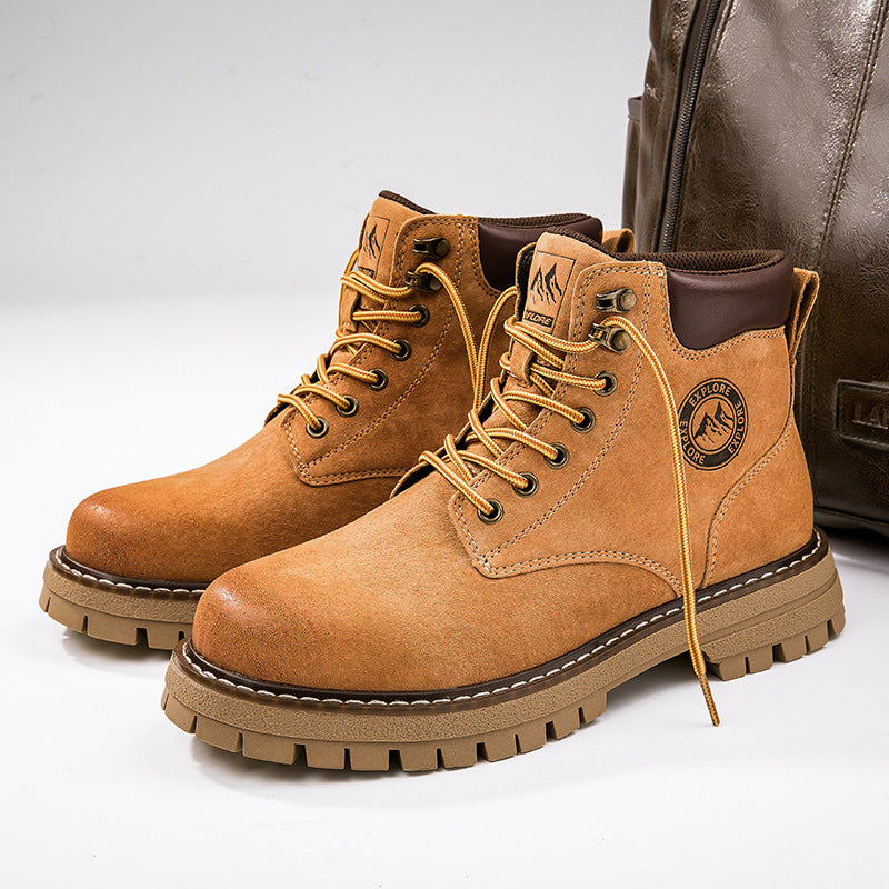Men's Harbin Travel Couple Martin Soft Real Boots