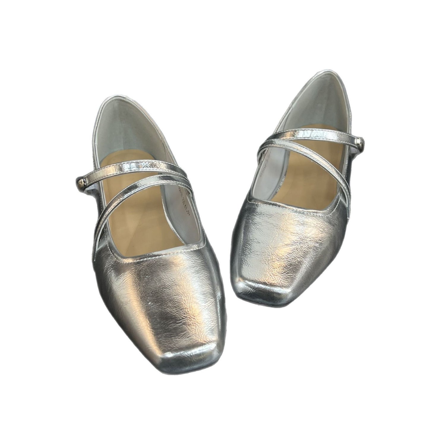 Women's Sier Single-layer Flat Temperament Fairy Square Women's Shoes
