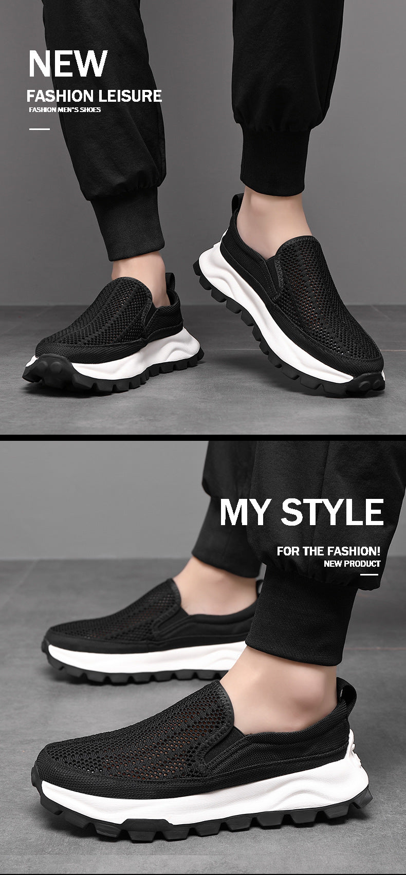 Breathable Mesh Slip-on Lazy Thin Leisure Canvas Shoes