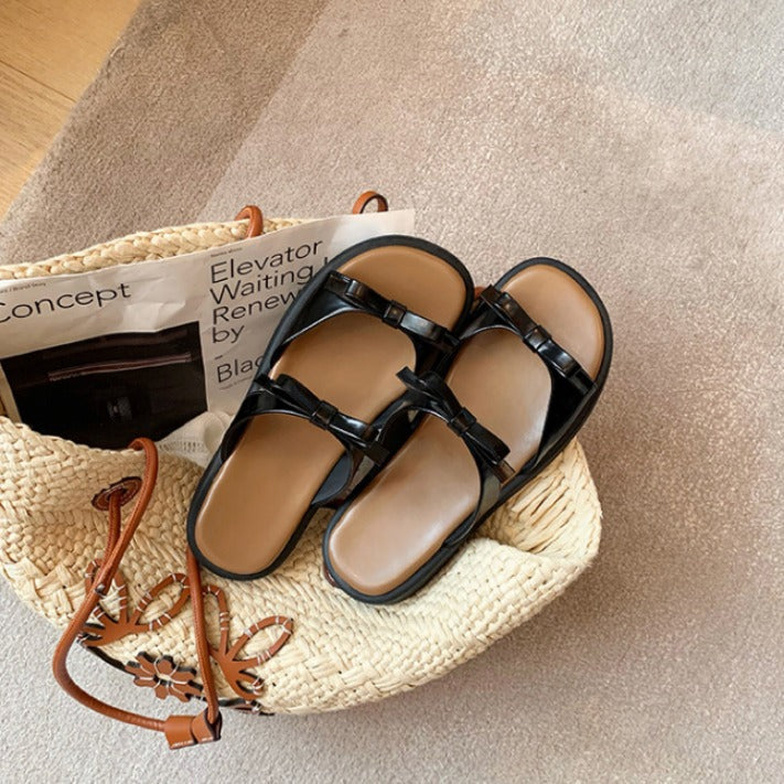 Women's Outer Wear High-grade Flat Summer French Sandals