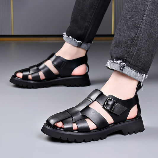 Men's Summer Breathable Roman Hollow Plus Size Sandals