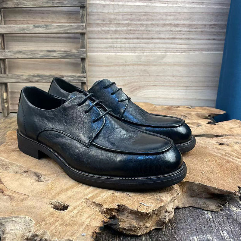 Men's First Layer Wild Spring Fashion Breathable Leather Shoes