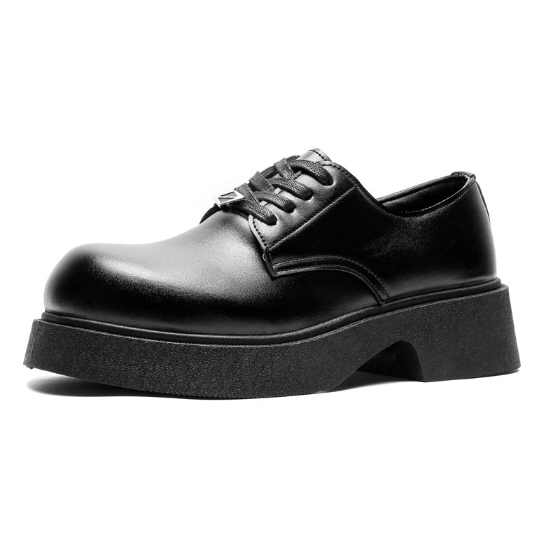 Men's Trend Good-looking Style British Low Top Leather Shoes