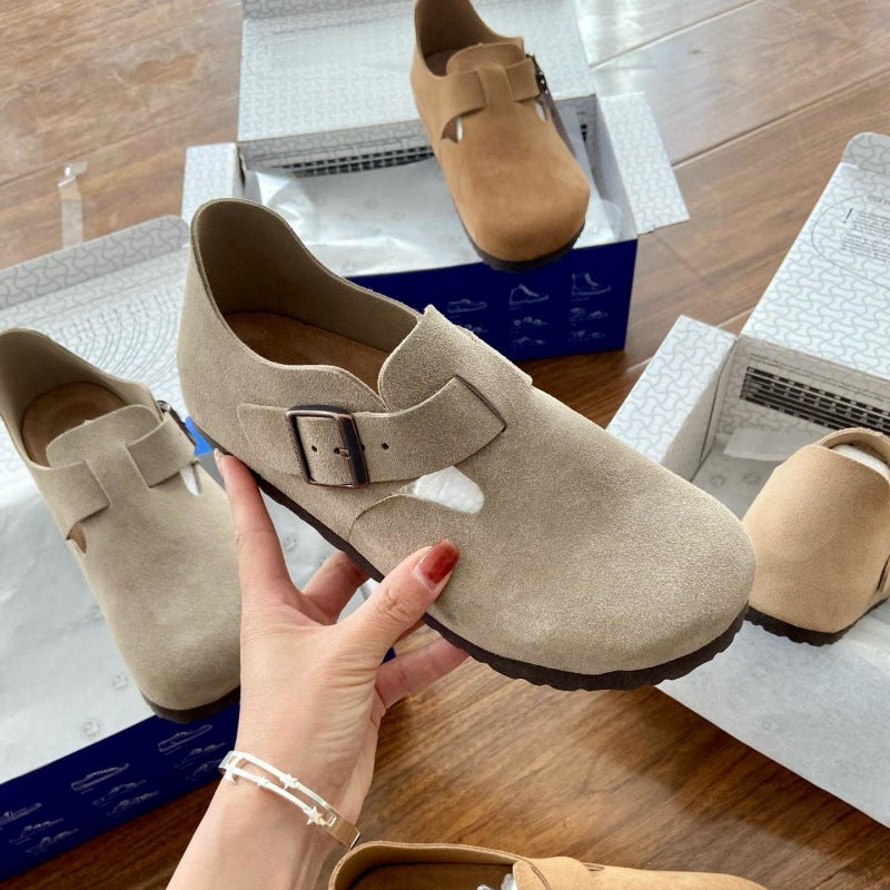 Women's & Men's All-inclusive Cork Thick Bottom With Hidden Sandals