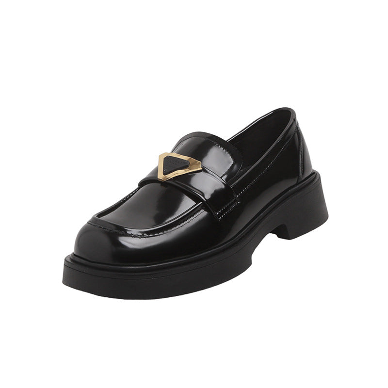 Women's Chunky Thick Bottom French Evening Style Pumps Loafers