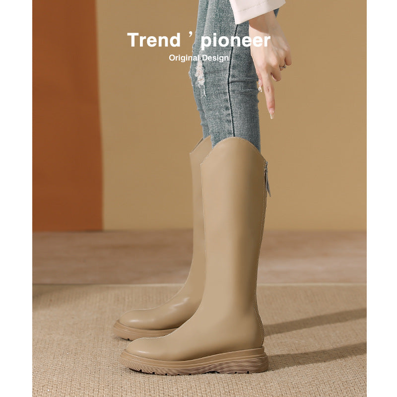 Women's Bottom Below The Knee Knight Slimming Boots