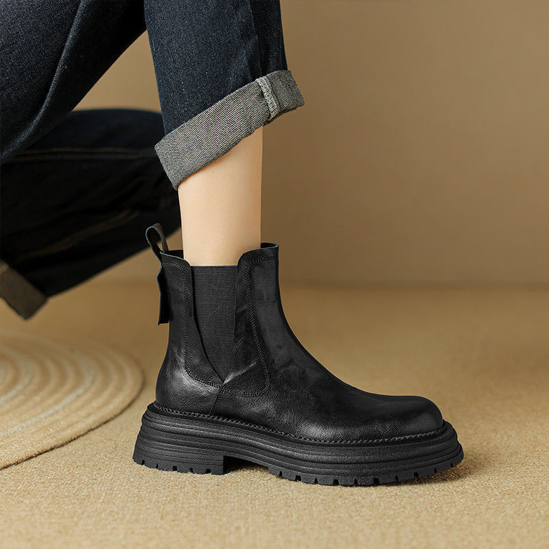 Women's Size Fashion Absolute Thick Bottom Smoke Boots