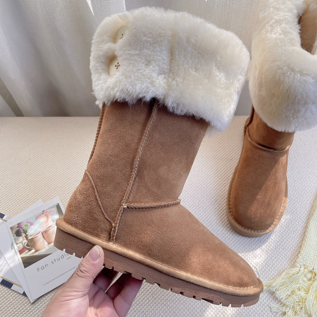 Women's Miss Fur Winter Veet Padded Slimming Snow Boots