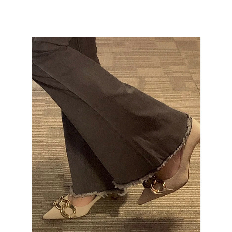 Women's No Tired Feet Nude High Design Women's Shoes