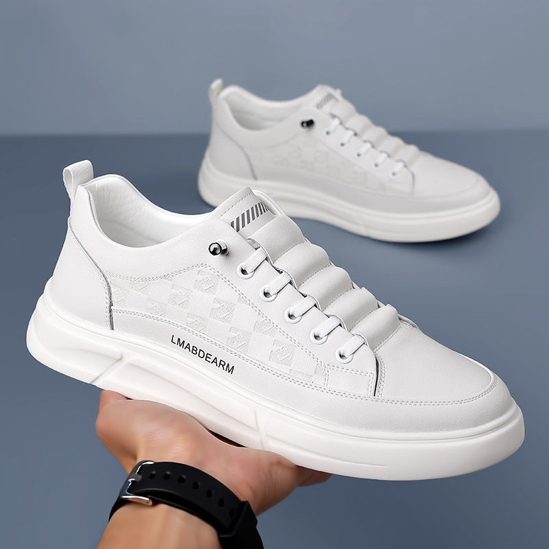Men's Summer White Breathable Sports Versatile Fashionable Sneakers