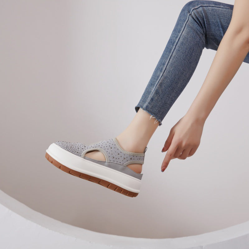 Women's Closed Toe Platform Summer Korean Style Sandals