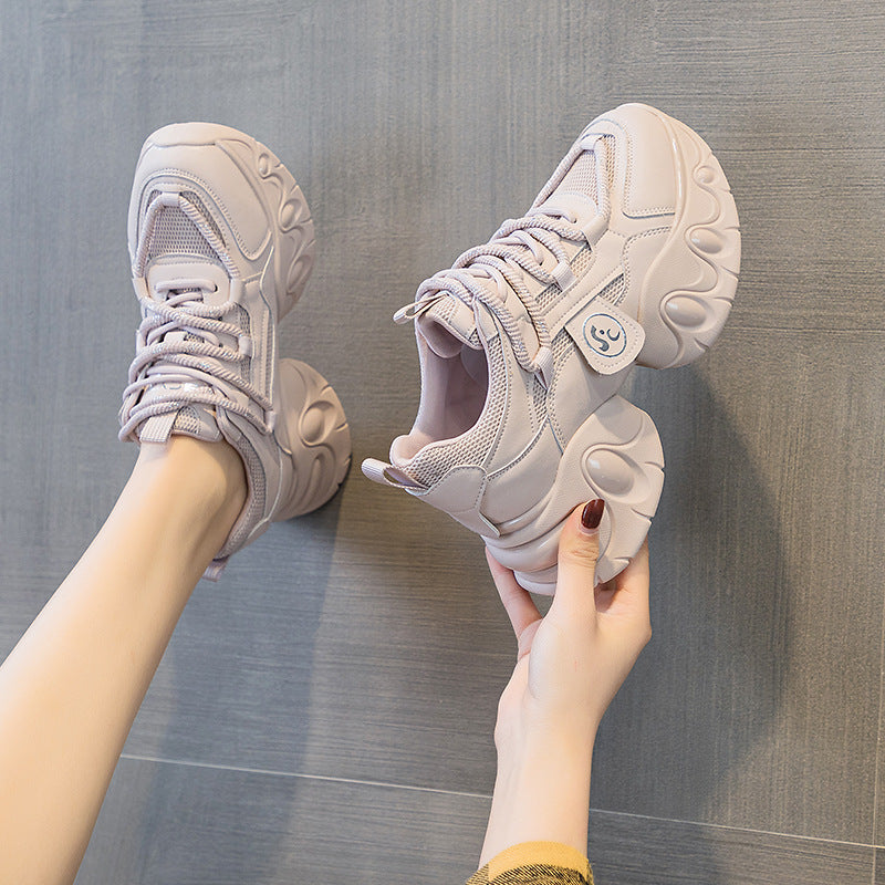 Women's Dad Spring Platform Height Increasing Insole Casual Shoes