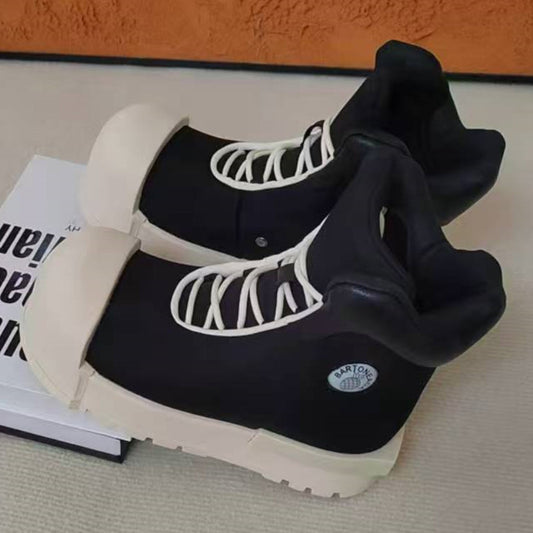 Women's & Men's Rice Chess Big Head Thick Bottom Sneakers