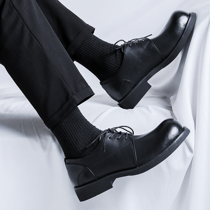 Men's Business Soft British Working Wear Big Leather Shoes