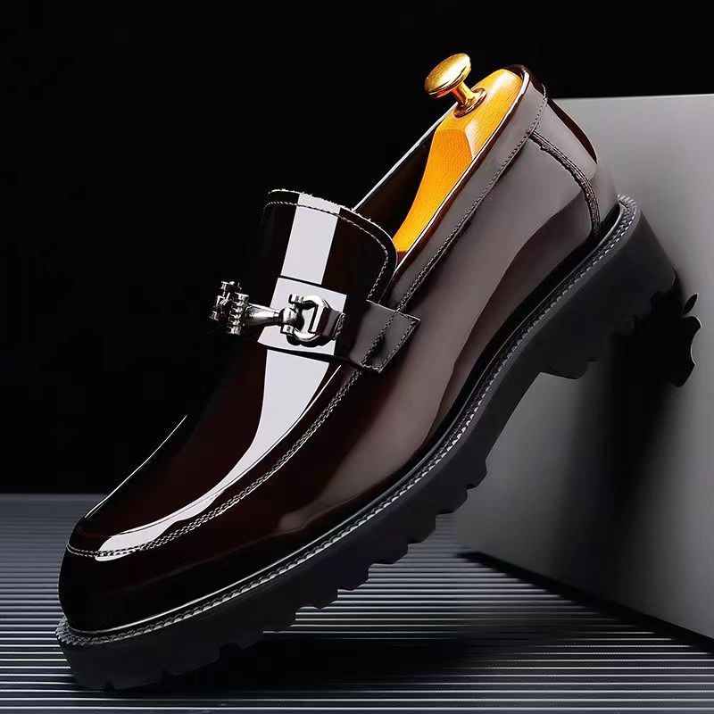 Men's Pedal Genuine Platform Advanced Breathable British Men's Business Leather Shoes