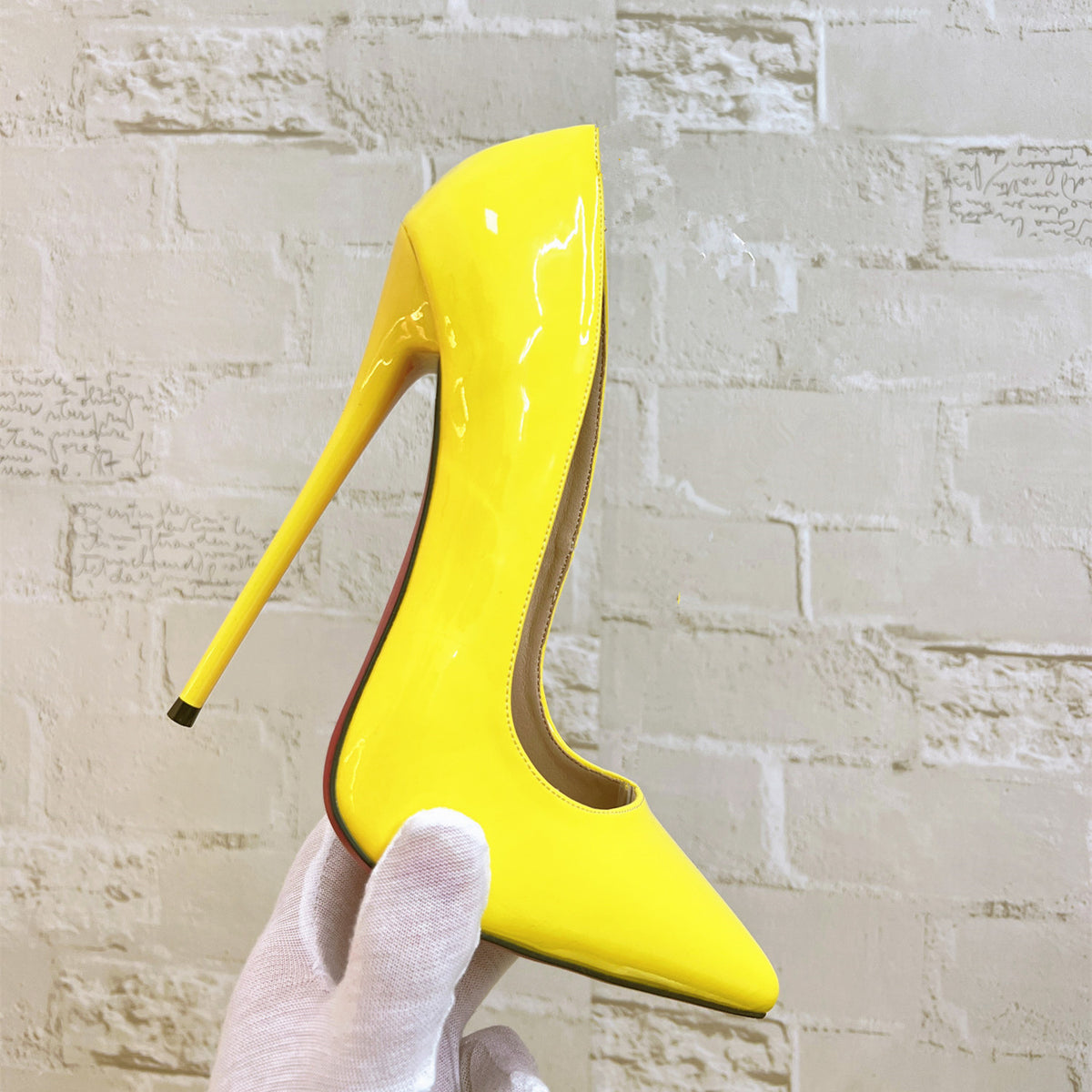 Women's & Men's Stiletto Pointed Apricot Lining Pumps High Women's Fashion Shoes