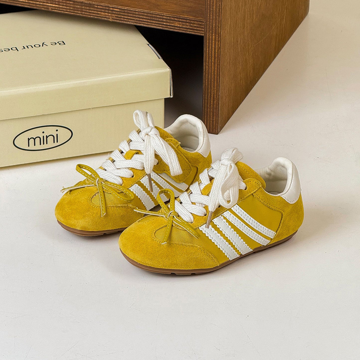 Children's Korean Style Bow Lace Single Mesh Breathable Kid's Sneakers