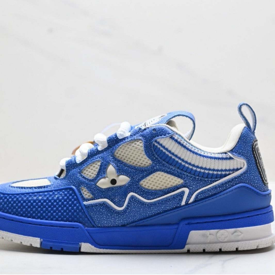Women's & Men's Moving Retro Couple White Fashionable Market Men's Board Shoes