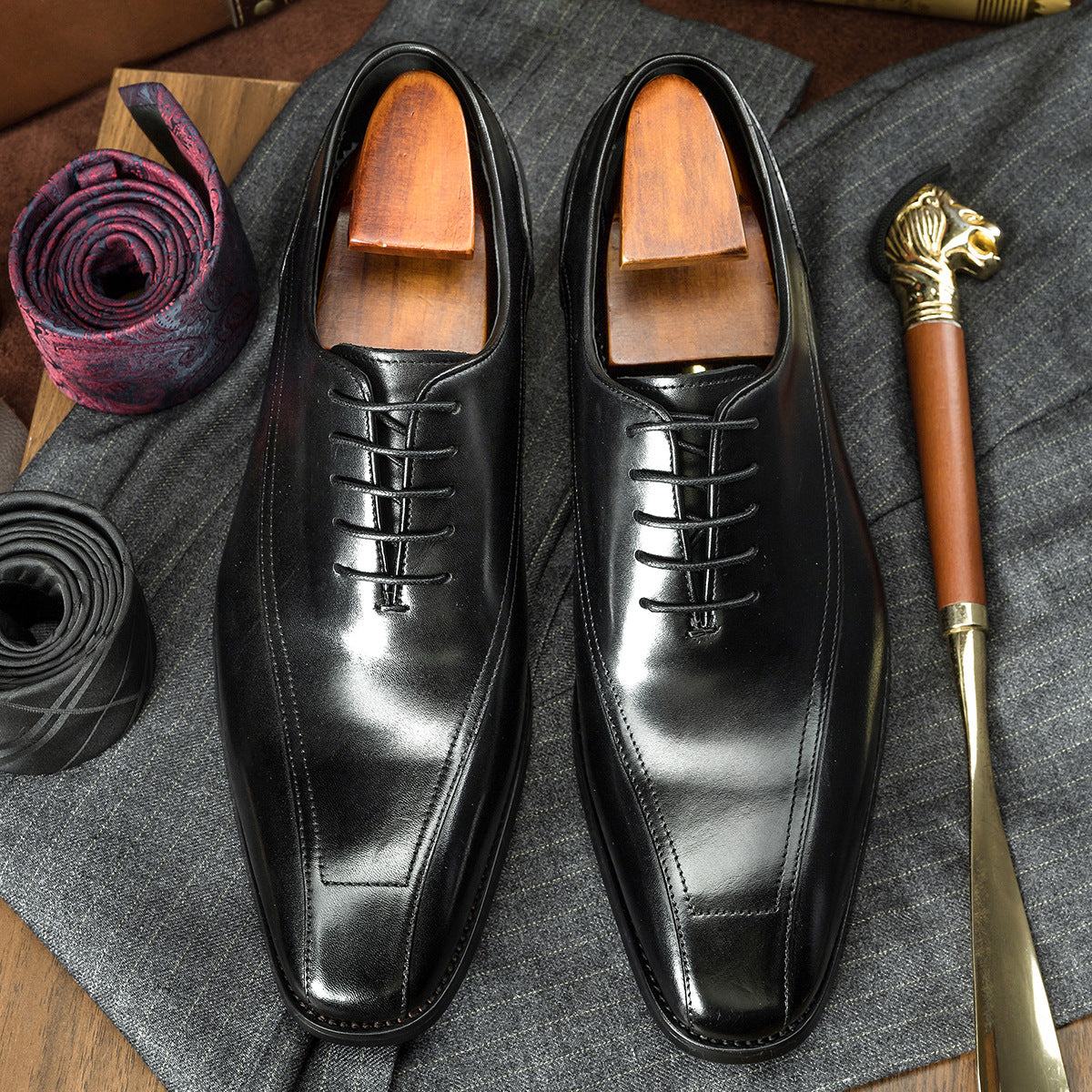 Men's Two-way Business Oxford Korean Style Cowhide Men's Shoes