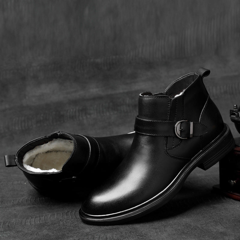 Men's Fashion With Veet Plus Size Ankle Boots