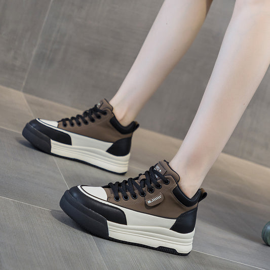 Women's Autumn Genuine Assorted Colors Platform White Women's Shoes