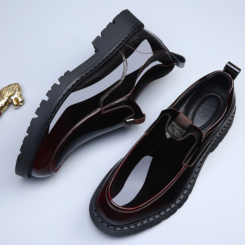 Men's Genuine Comfortable Breathable Slip On Formal Business Men's Casual Leather Shoes
