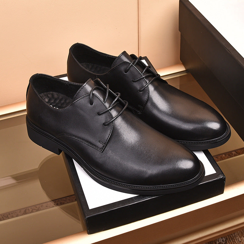 Men's Plus Size Cowhide Low Comfortable Leather Shoes
