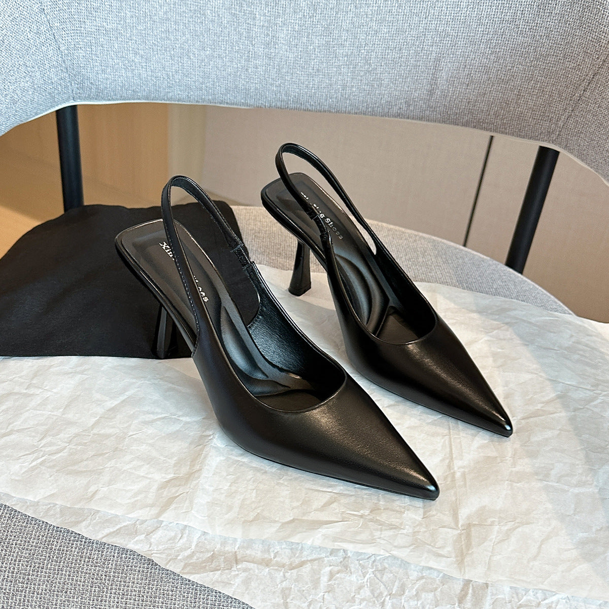 Women's Pointed High Back Open Spring Sexy Stiletto Women's Fashion Shoes