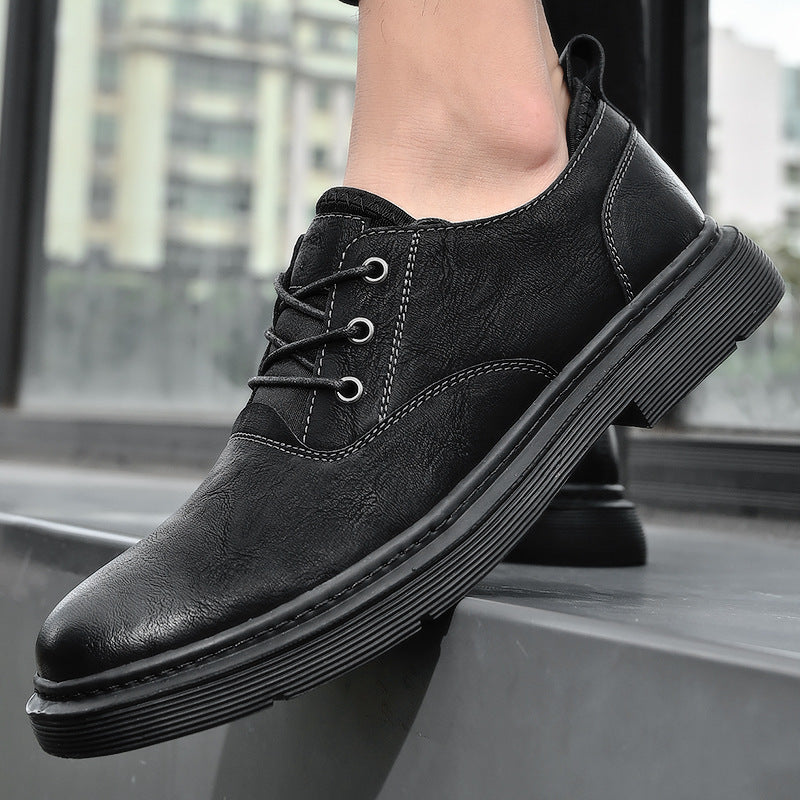 Men's Thick Bottom Fashion Plus Size British Casual Shoes