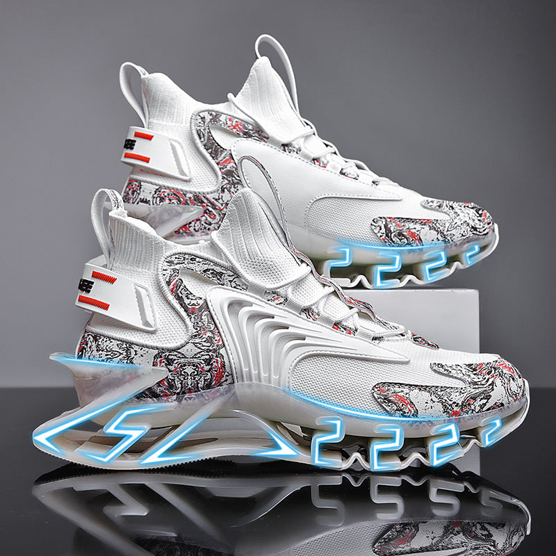 Men's Autumn Plus Size Blade Shockproof Breathable Fashion Thin Sneakers