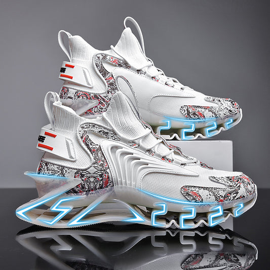 Men's Autumn Plus Size Blade Shockproof Breathable Fashion Thin Sneakers