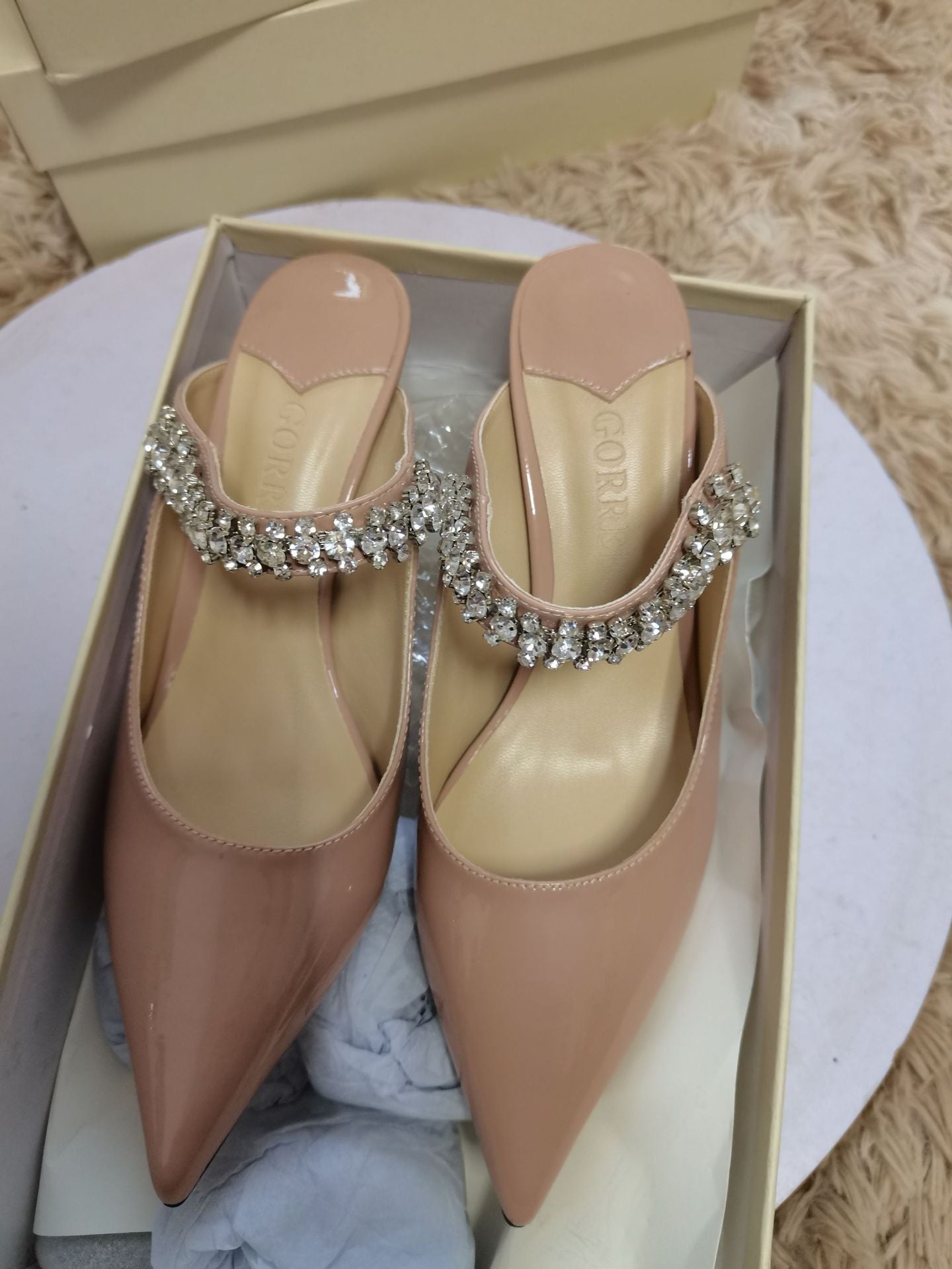Women's Winter Bridal Wedding Dress Two-way Wear Heels