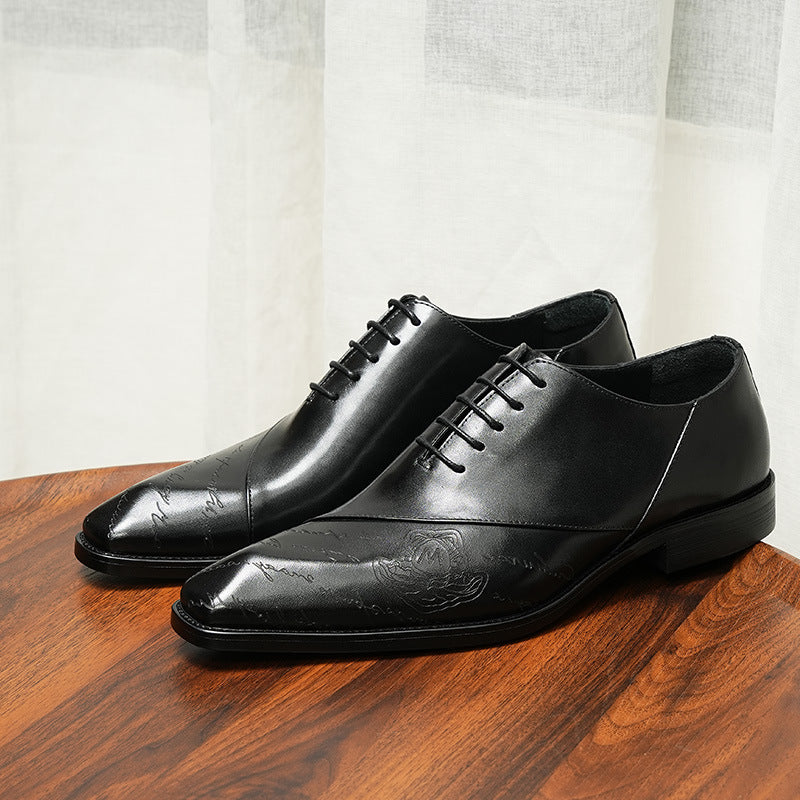 Big Promotion British Style Formal First Layer Men's Business Leather Shoes