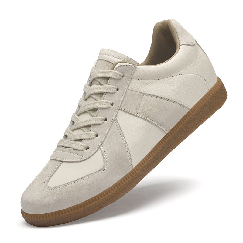 Men's Training First Layer Cowhide Lightweight Comfortable Business Beef Tendon Soft Men's Board Shoes