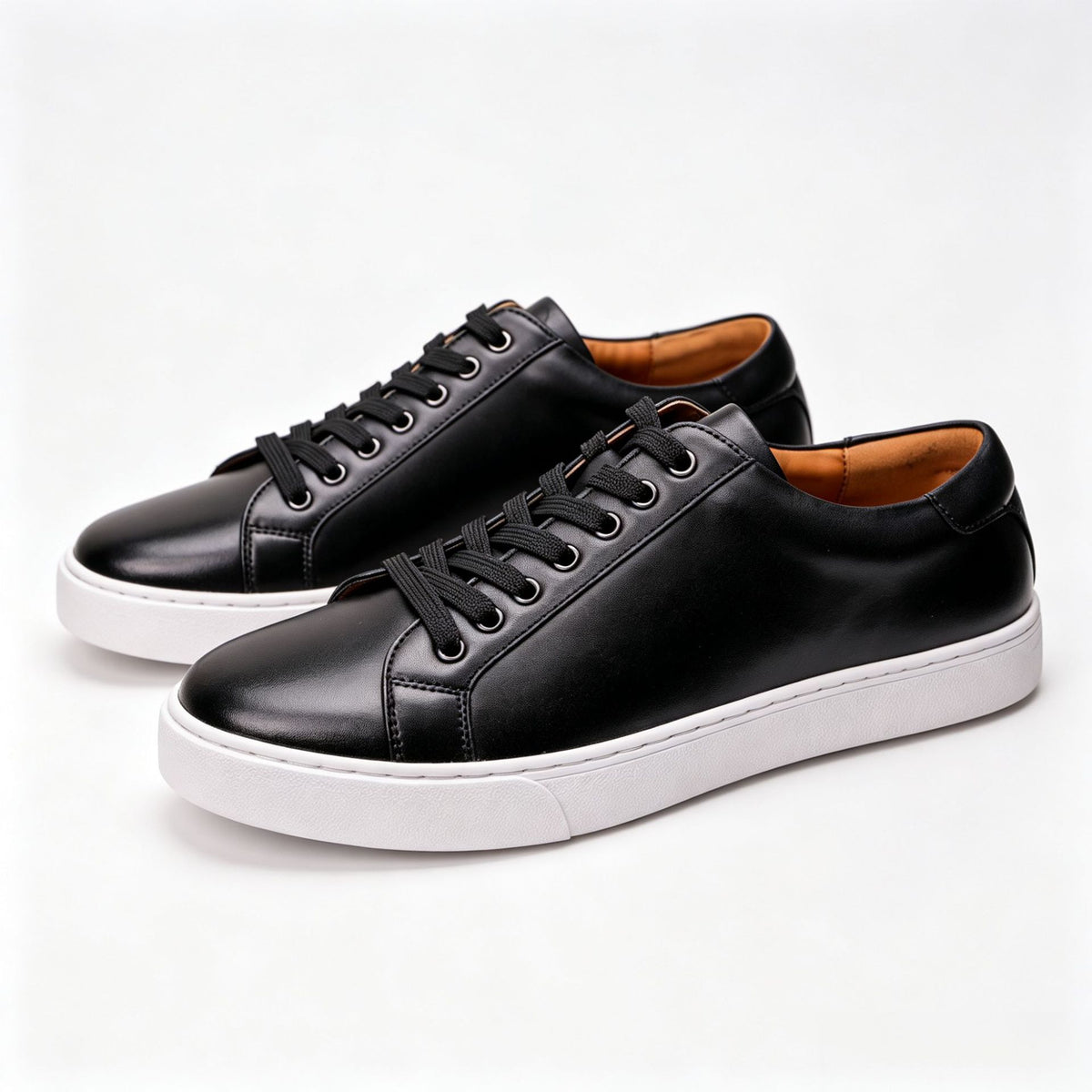 Men's Extra Large Retro White Versatile Business Genuine Soft Soled Men's Board Shoes