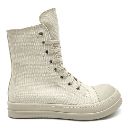 Women's & Men's Sporty Simplicity Cloth Cerecloth Round Head Men's Shoes