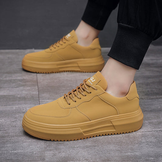 Men's Niche Vintage Skateboard White National Fashion Casual Shoes